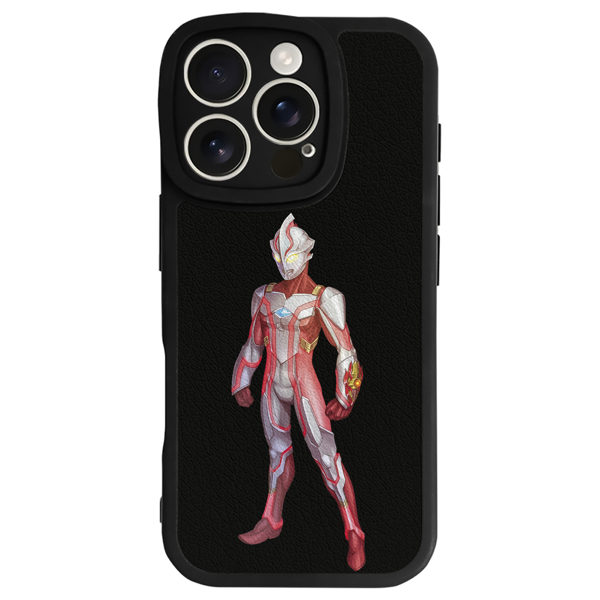 （画像用） ウルトラマン Ultraman 【iPhone 16シリーズ対応】シリコンスマホケース（レザー調） 材質：シリコン